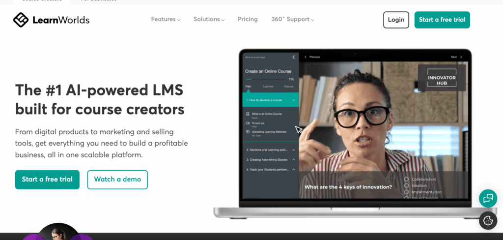 LearnWorlds review